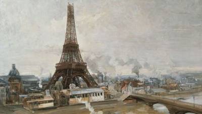 The Eiffel Tower on paintings