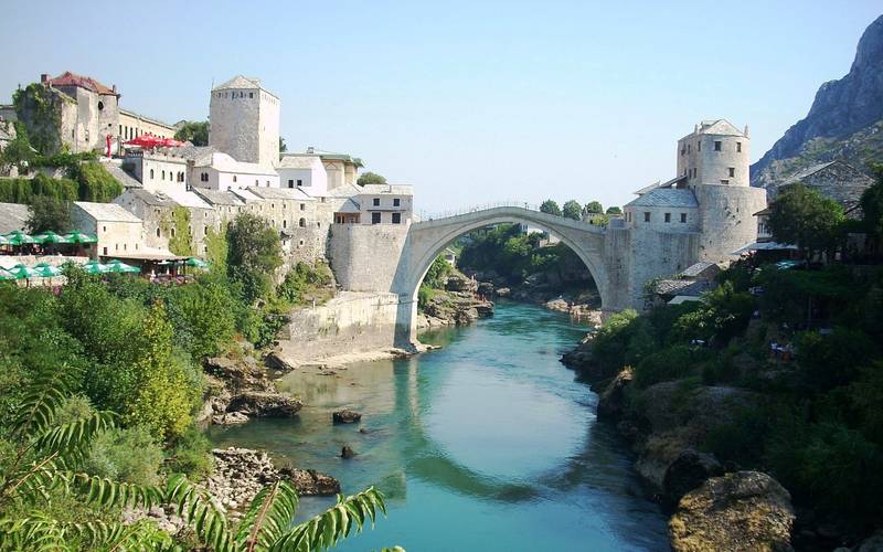 The old bridge of Mostar