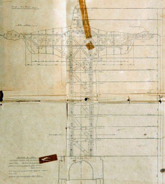 The plan of the statue