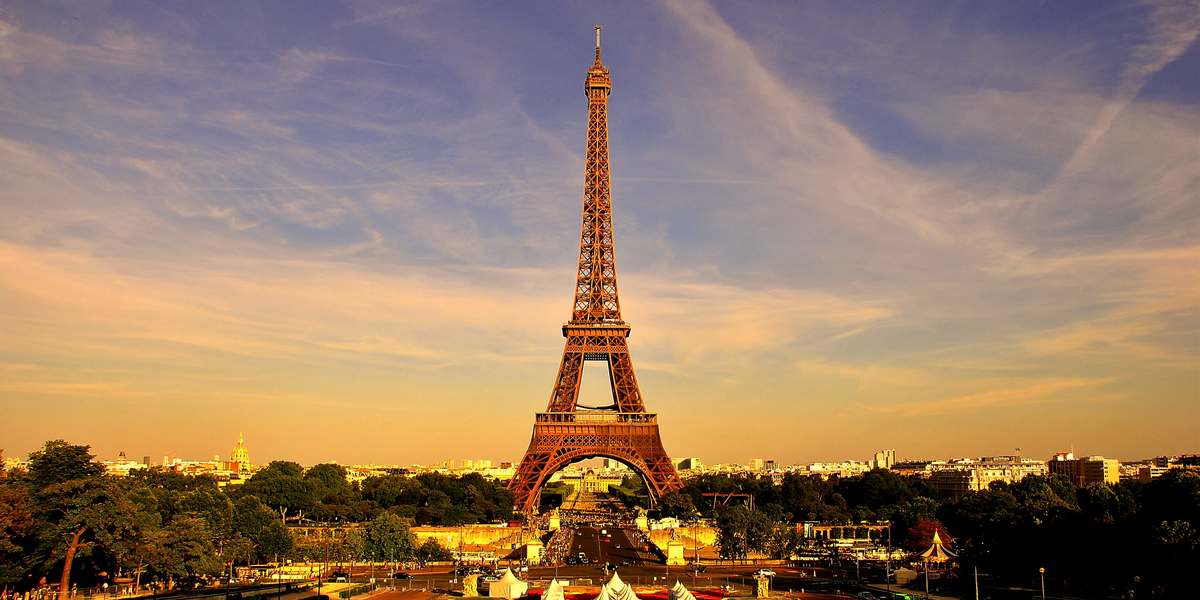 The Eiffel Tower at night