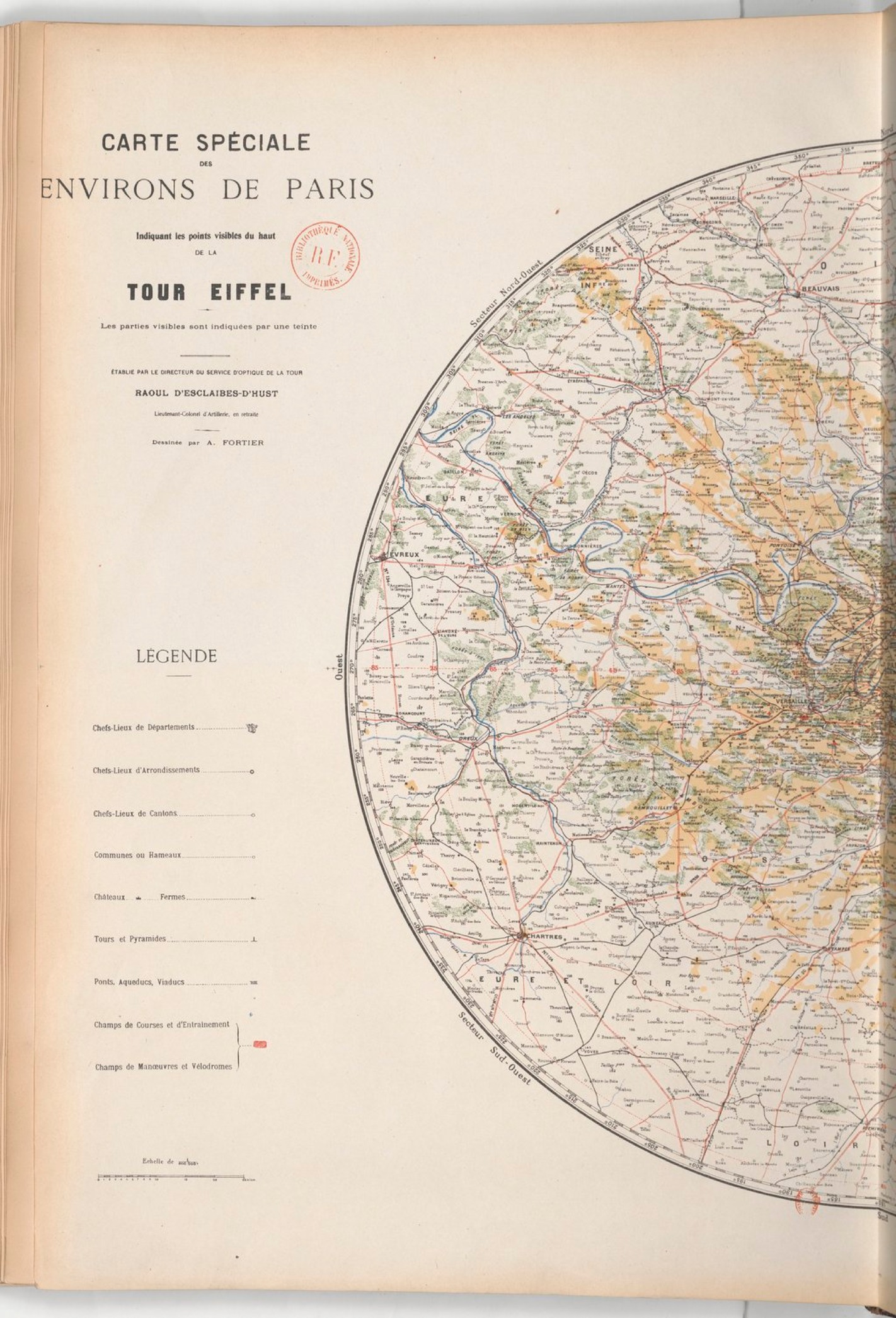 Map of Paris surroundings