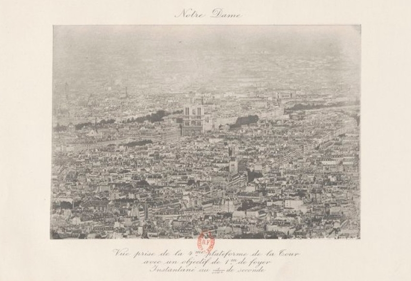 View of the Eiffel Tower: Notre Dame Cathedral