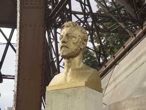 The bust of Gustave Eiffel