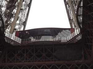 The Ferrié pavilion, in front of the glass barriers