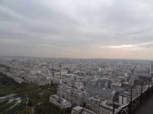 Paris seen from the 2nd floor of the Eiffel Tower