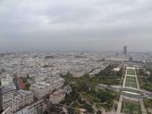 Paris seen from the 2nd floor of the Eiffel Tower