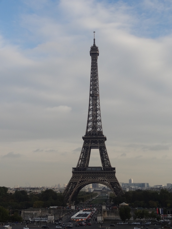 The Eiffel tower seen from Trocadero