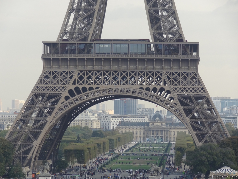 View on the 1st floor of the Eiffel Tower