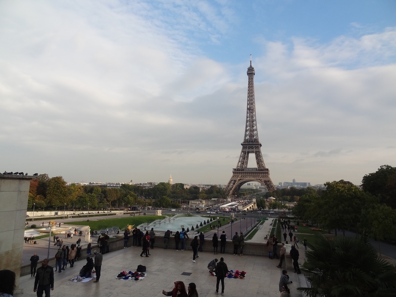 The tower and gardens of Trocadero