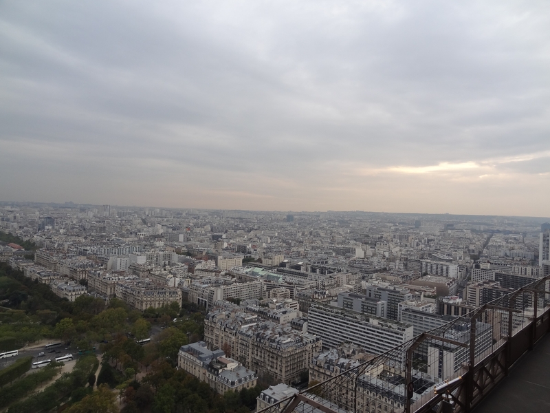 Paris seen from the 2nd floor of the Eiffel Tower