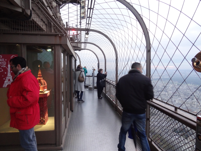 A balcony on the 3rd floor of the Eiffel Tower