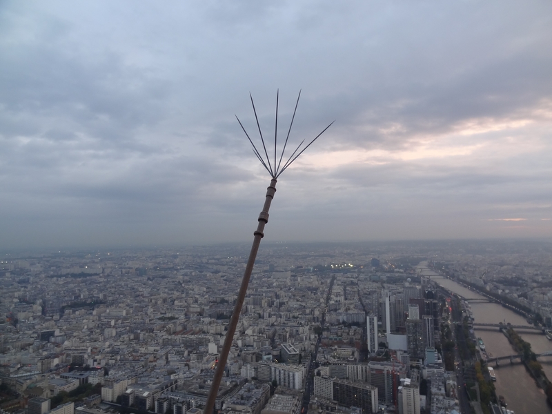 One of the lightning rods of the tower