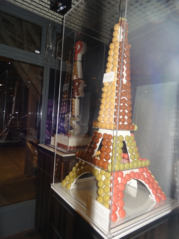 The Eiffel tower in macaroons