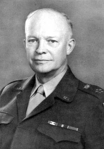 The american president Dwight Eisenhower