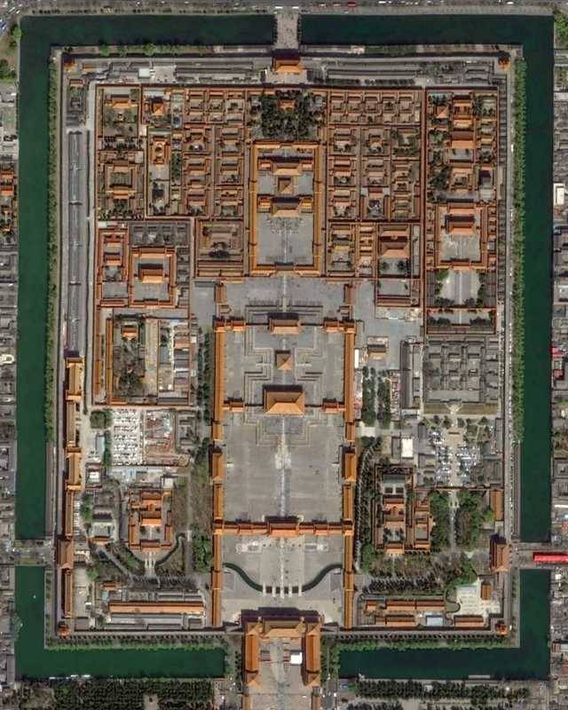 Forbidden City in Aerial View