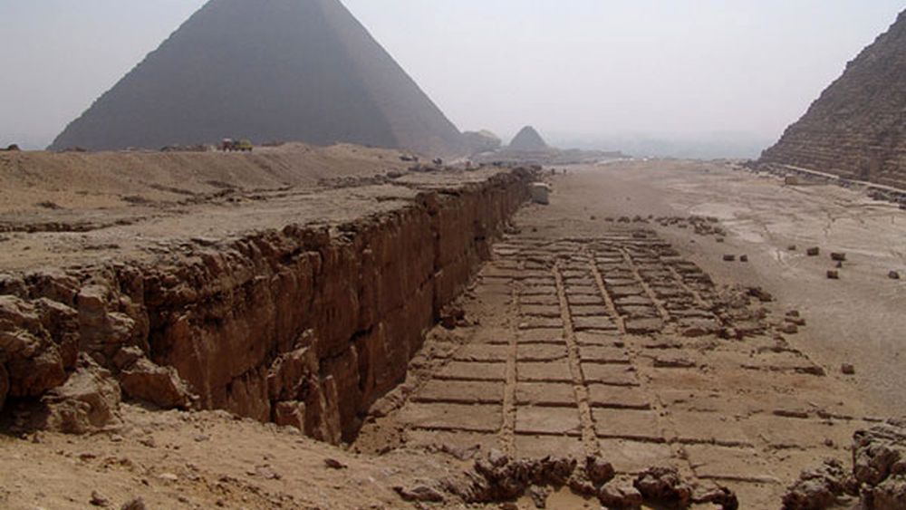 Quarries for the extraction of stones for the construction of the pyramids  of Egypt