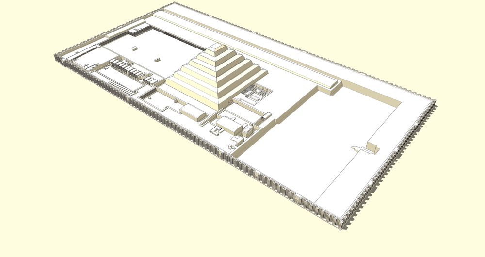 Diagram of Djoser Funeral Complex