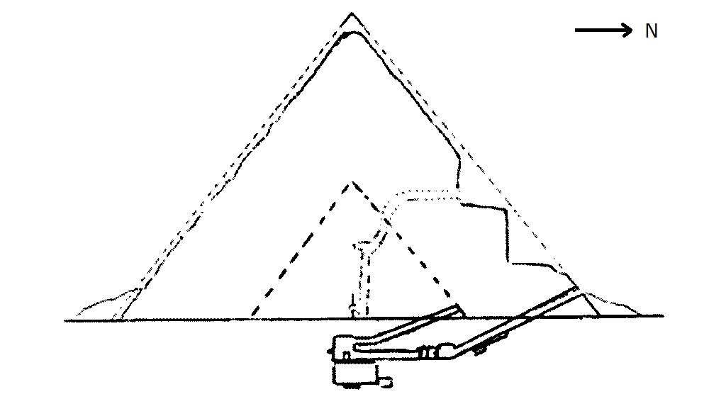 Galleries and internal structure of the pyramid of Menkaure