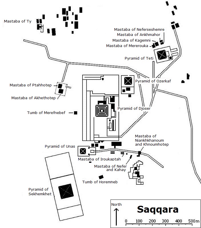 Plan of the main graves (Click to enlarge)