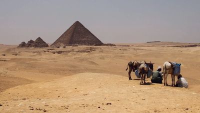 Pyramids in the desert