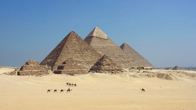 Pyramids of the plateau of Giza