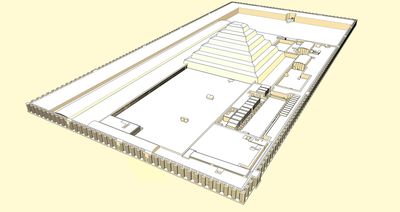 Diagram of Djoser Funeral Complex