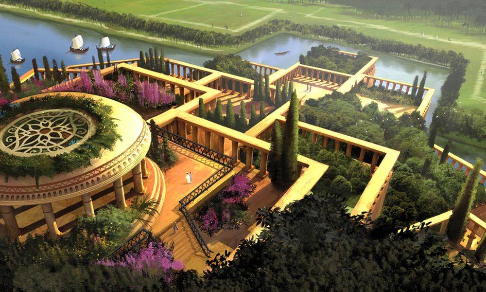 the hanging gardens of babylon model