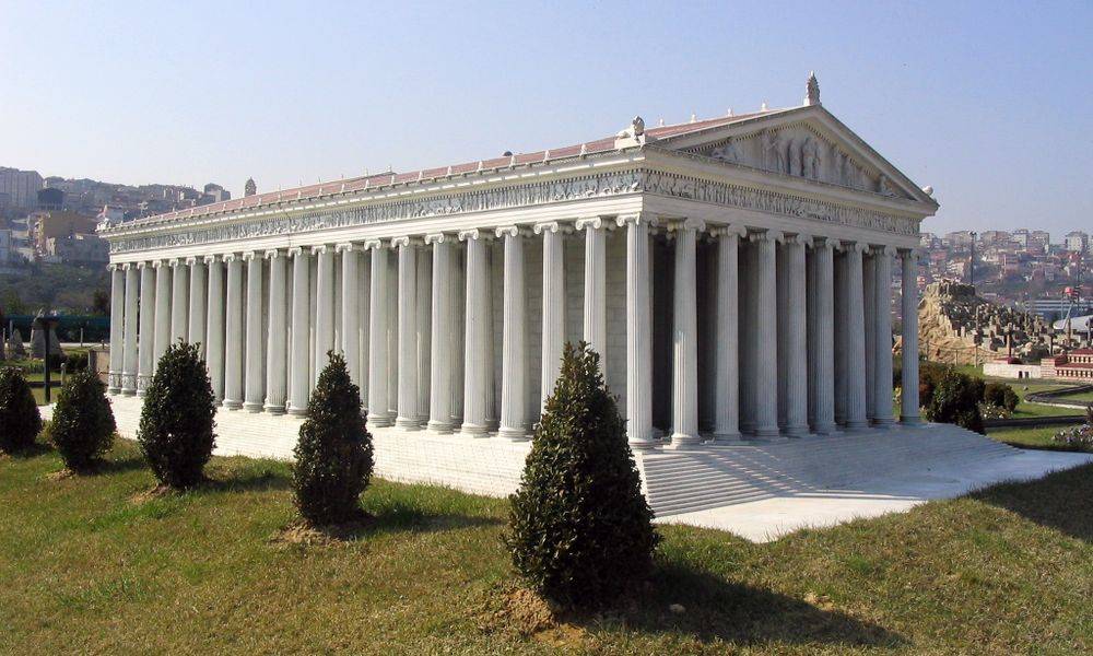Replica of the temple of Artemis