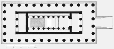 Plan of the temple of Zeus