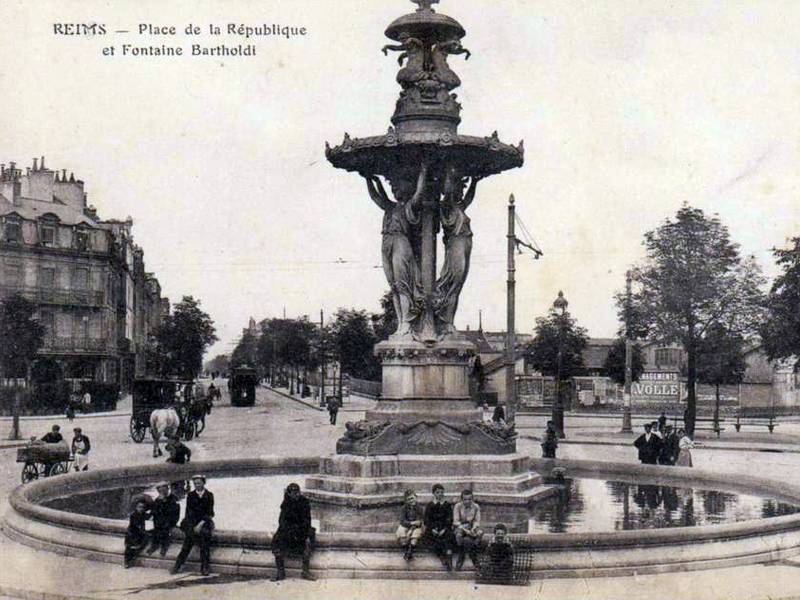 Bartholdi fountain, Reims