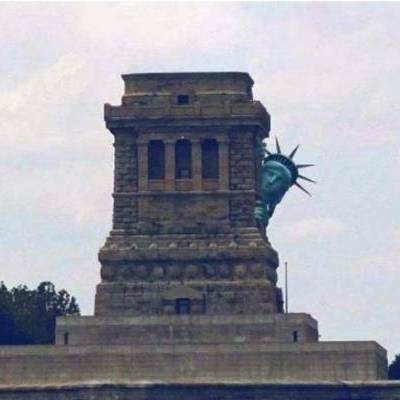 The Statue of Liberty is hiding