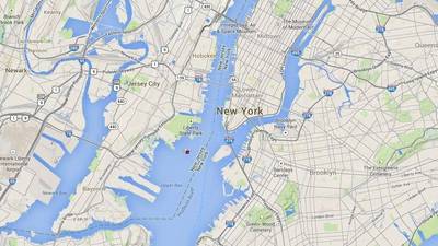 Location of the statue of Liberty