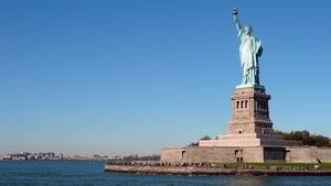 The Statue of Liberty on Liberty Island