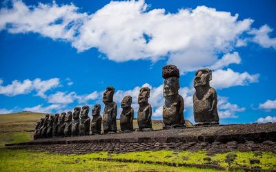 The statues of Easter Island