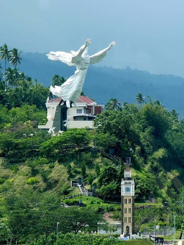 Christ Blessing Statue