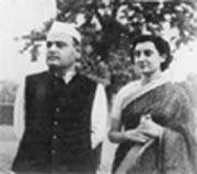 Feroze and Indira Gandhi