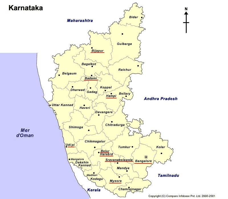 Map Karnataka