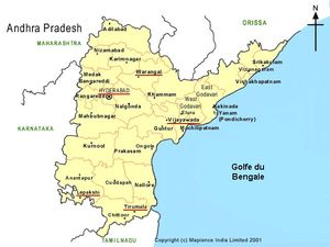 Map of Andhra Pradesh