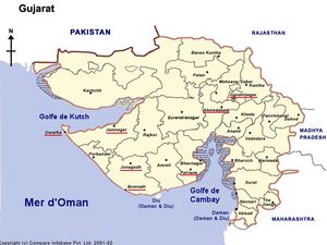 Map of Gujarat