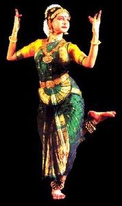 Dancer of bharata natyam