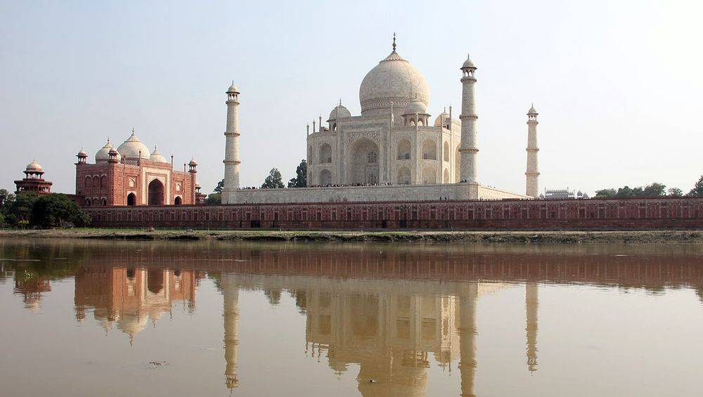 The Taj Mahal seen from the North side