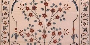 Floral decorations of the cenotaph of Mumtaz Mahal