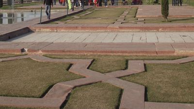 The gardens of the Taj Mahal