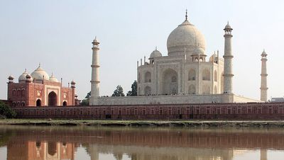 The Taj Mahal seen from the North side