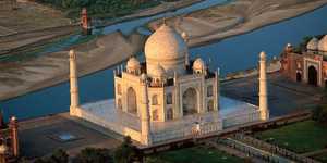 The terrace of the Taj Mahal