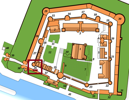 Location of the Bell tower